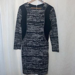 Maia sweater dress black and grey size 12